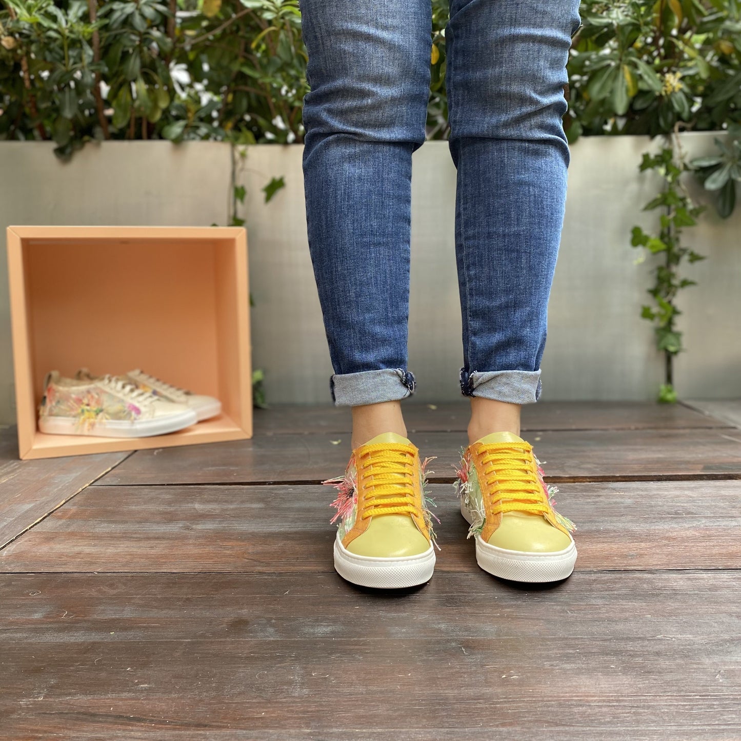 GAIA Gialla Sneakers in rete