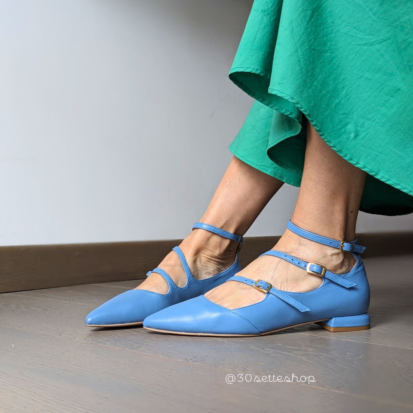 AMBER Lavanda Ballerina con cinturini