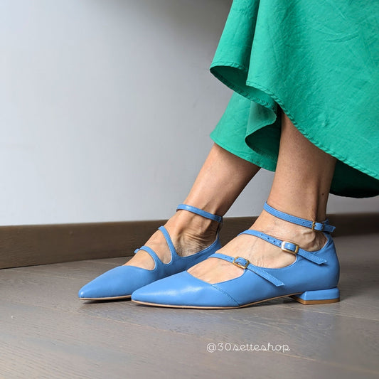 AMBER Lavanda Ballerina con cinturini