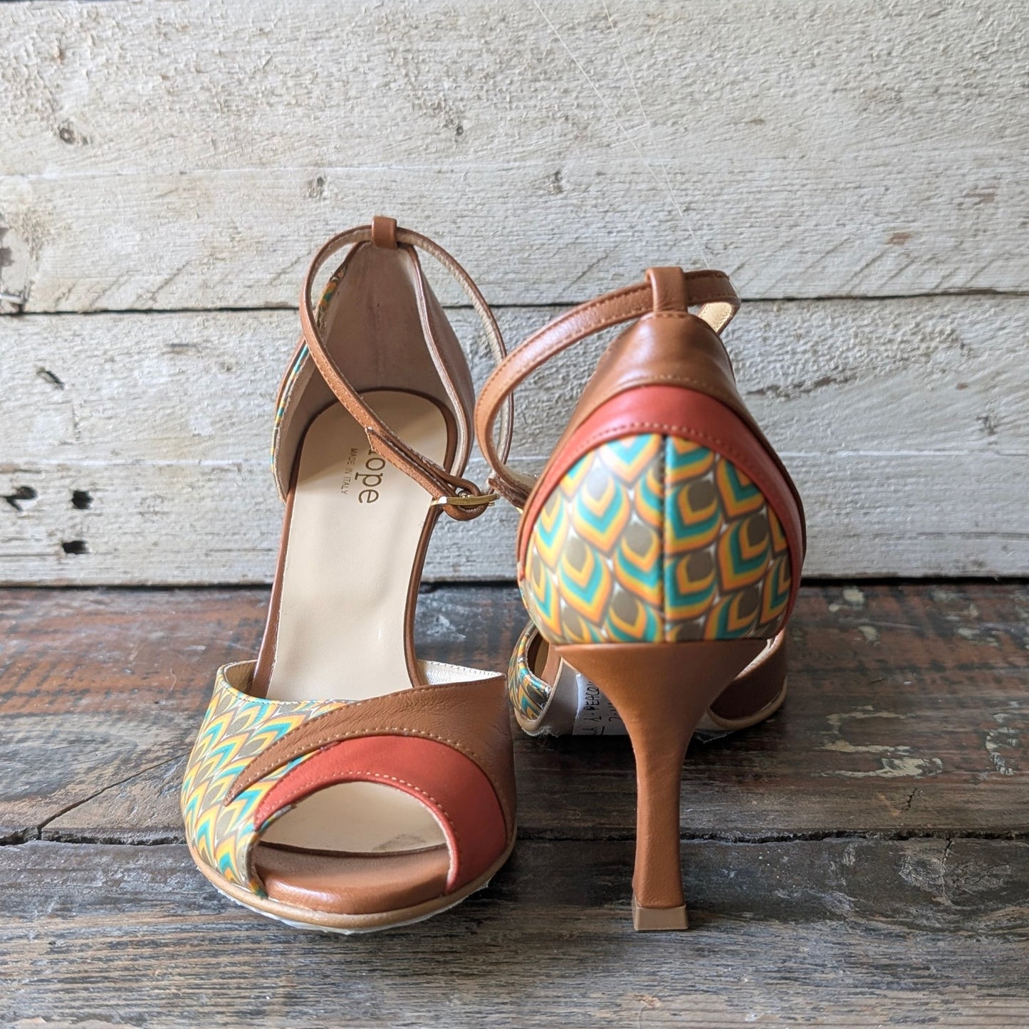 BELLA Peacock Décolleté ankle strap