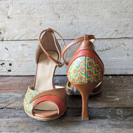 BELLA Peacock Décolleté ankle strap