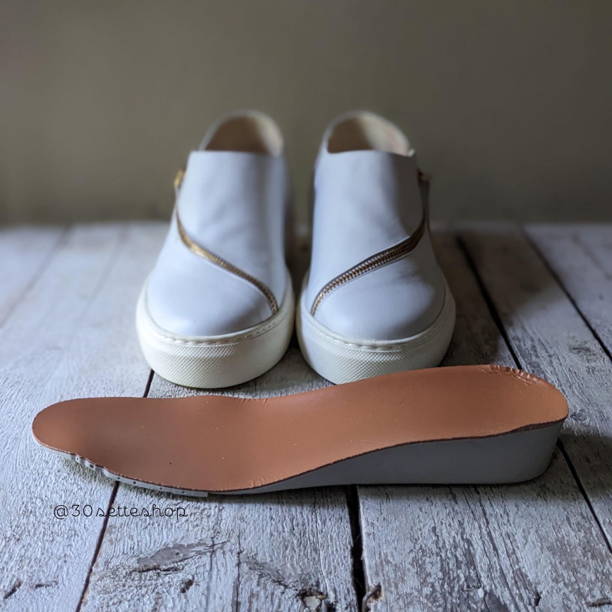 SNEAKERS MODELLO SLIP-ON IN MORBIDISSIMO NAPPA PANNA