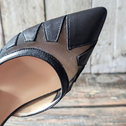 DEBBI Nero Ballerina a punta con laccio