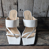 DIANA Panna Sandalo infradito tacco zeppa SPOSA