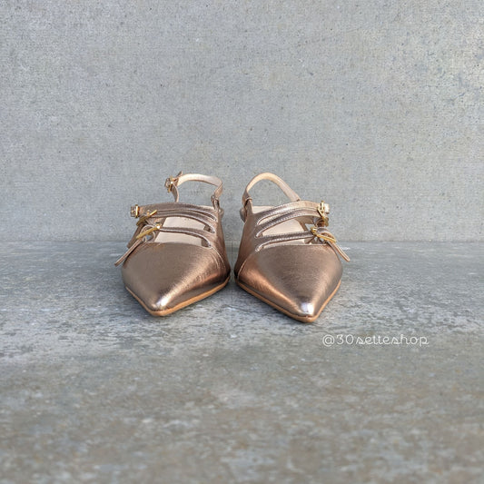 gloria-decollete-slingback cinturini regolabili tacco 3 cm kitten heels artigainale