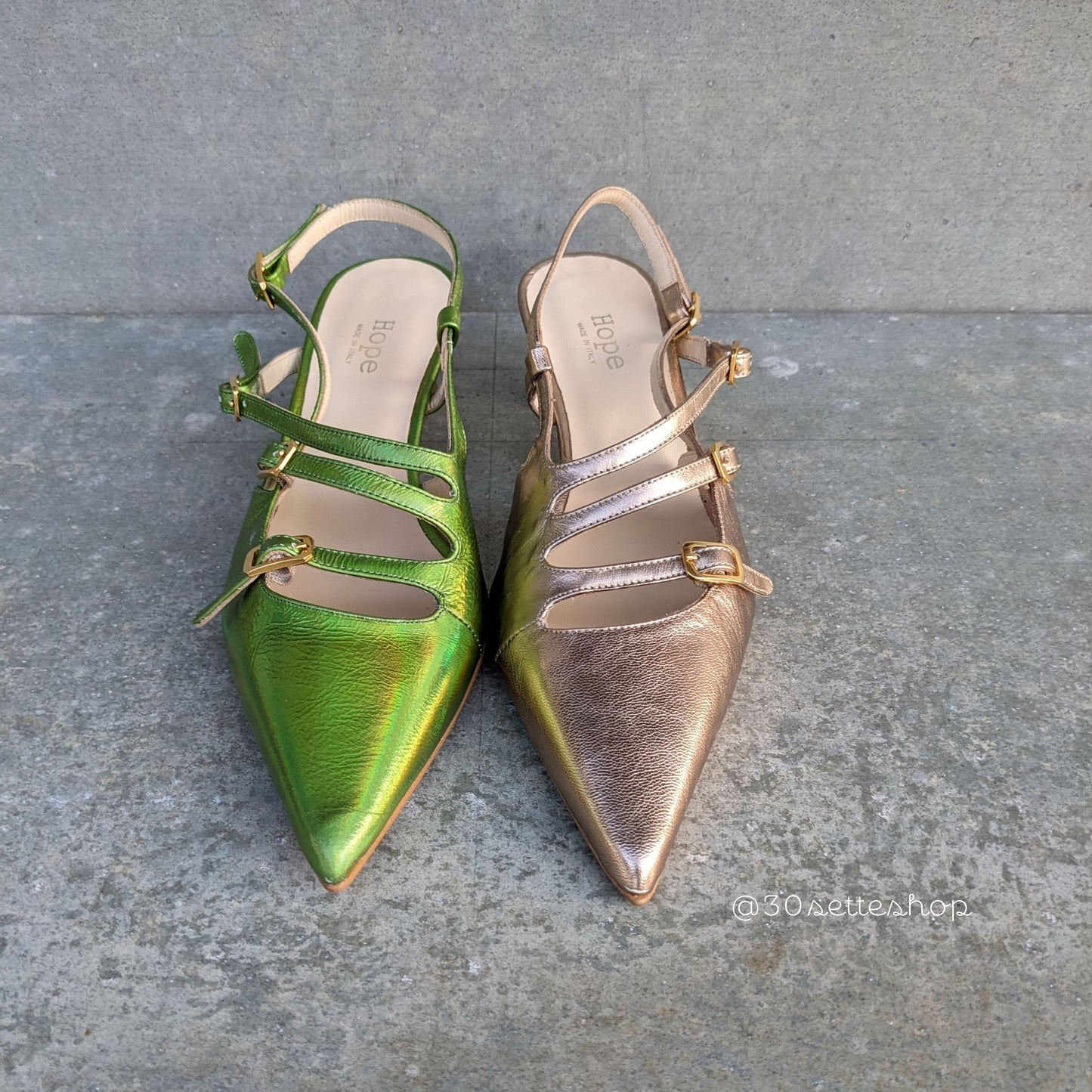 gloria-decollete-slingback cinturini regolabili tacco 3 cm kitten heels artigainale