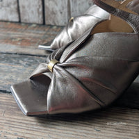 GRACE Sandalo laminato beige