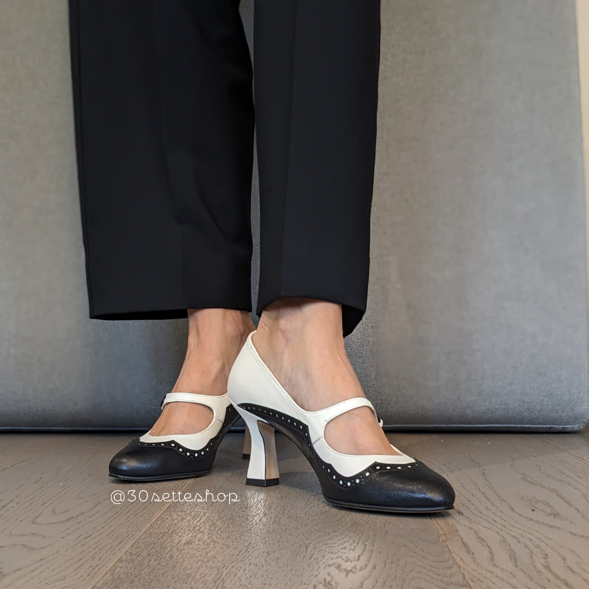 nella-decollete-mary-jane-bicolore-panna-nero-tacco-7cm-prodotto-artigianale
