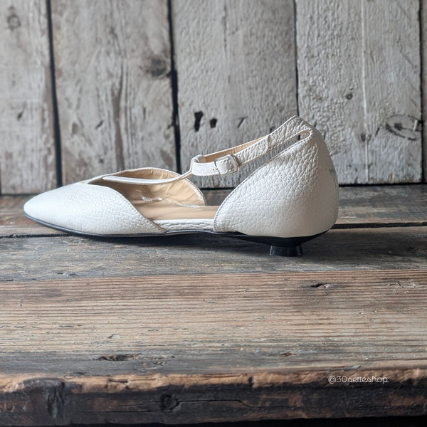TANIA Panna Ballerina t-bar d'orsay kitten heel