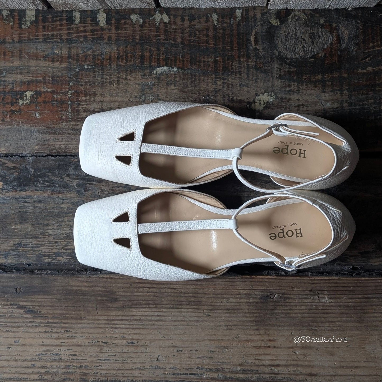 TANIA Panna Ballerina t-bar d'orsay kitten heel