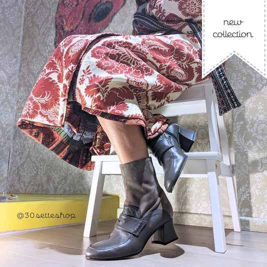 WANDA Stivaletto a mocassino con tacco