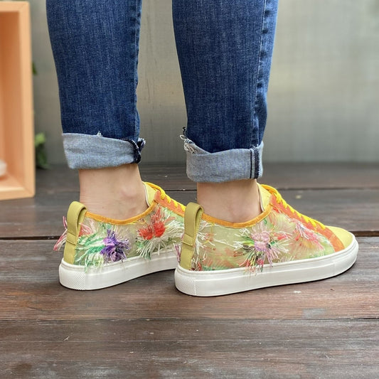 GAIA Gialla Sneakers in rete