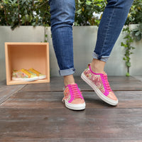 GAIA Rosa Sneakers in rete