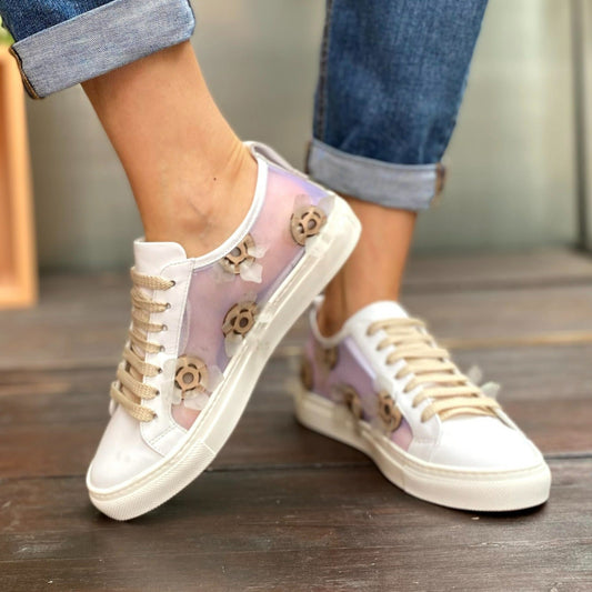 LIZZY Sneakers Rete e Fiori da sposa