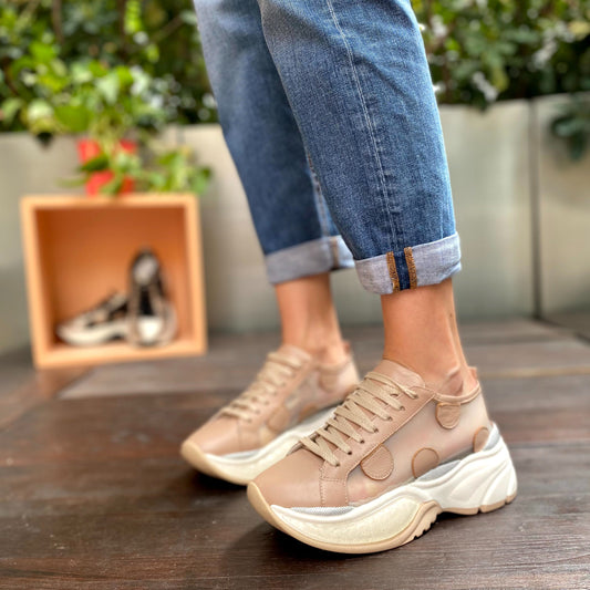 RINE Sneakers Cipria in Rete