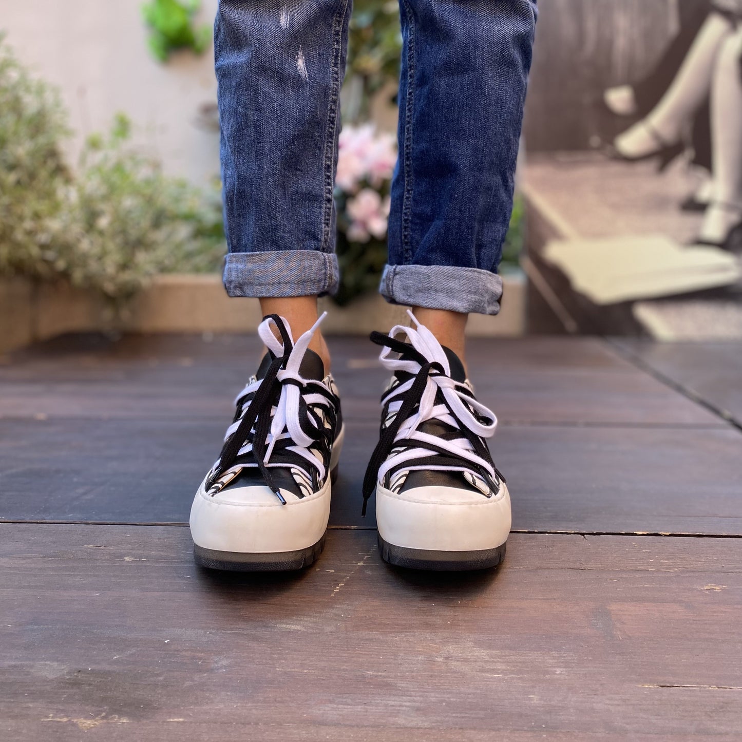 GLOW Zebra Sneakers
