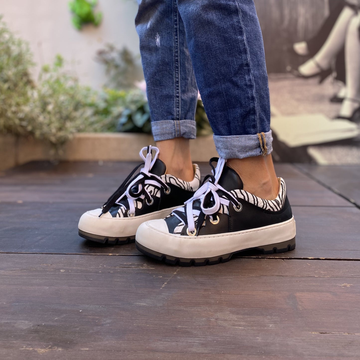 GLOW Zebra Sneakers