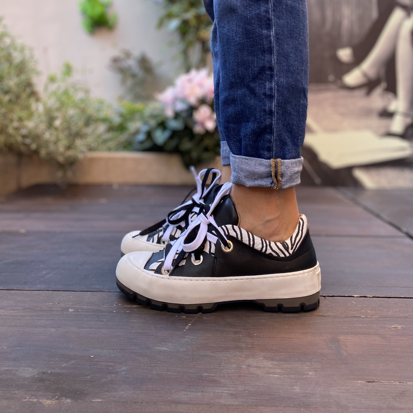GLOW Zebra Sneakers