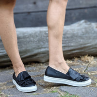 KATE Nera Sneakers con rouches